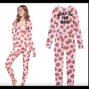 Pink donut onesie